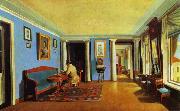 Kapiton Zelentsov Sitting-Room Sweden oil painting artist
